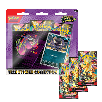 Pokémon – Ascended Heroes – Tech Sticker Collection – Gastly