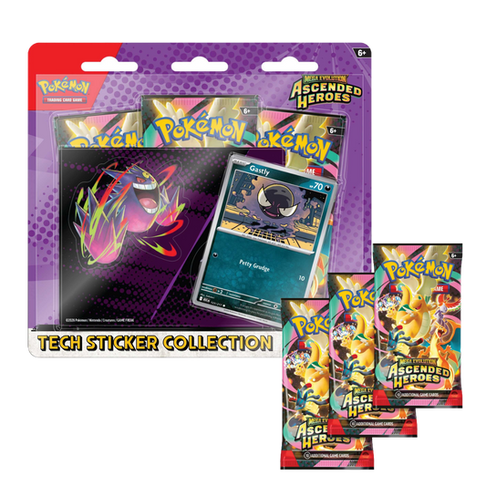Pokémon – Ascended Heroes – Tech Sticker Collection – Gastly