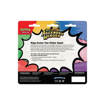 Pokémon – Ascended Heroes – Tech Sticker Collection – Gastly